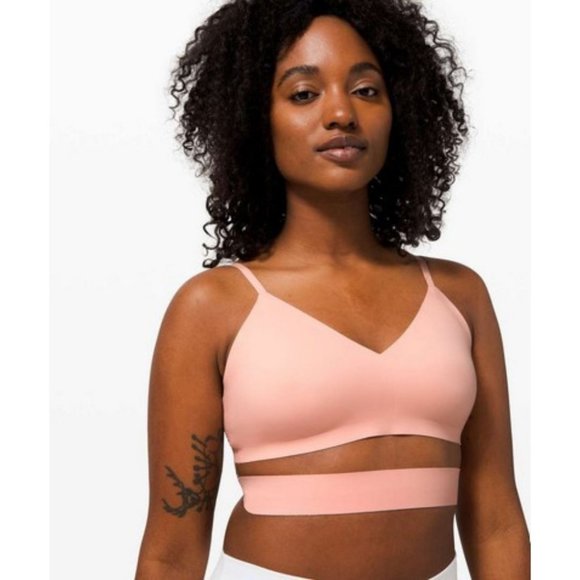 Lululemon Happy Warrior Bra *A/B Cup Ballet Slipper Size 4 Customizable Ultralu - Picture 1 of 5